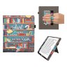 Обкладинка kwmobile Bookstyle Stand Handstrap для PocketBook 1042 InkPad Eo (Library Motto) Обкладинка kwmobile Bookstyle Stand Handstrap для PocketBook 1042 InkPad Eo (Library Motto)