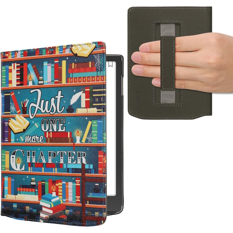 Обкладинка kwmobile Flip Handstrap для PocketBook 743G InkPad 4/743C InkPad Color 2/743K3 InkPad Color 3 (Library Motto) Обкладинка kwmobile Flip Handstrap для PocketBook 743G InkPad 4/743C InkPad Color 2/743K3 InkPad Color 3 (Library Motto)