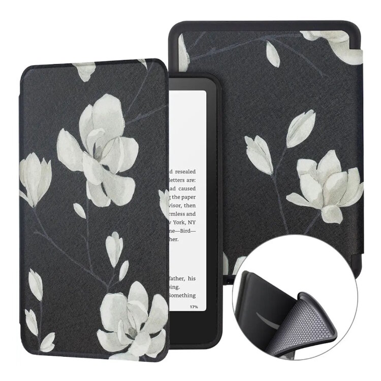 Обкладинка SoftShell для Amazon Kindle Paperwhite (2024) 12th Gen (SA568B/SA569P) (Magnolia Black)