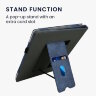 Обкладинка kwmobile Bookstyle Stand Handstrap для PocketBook 1042 InkPad Eo (Dark Blue / Dark Grey)