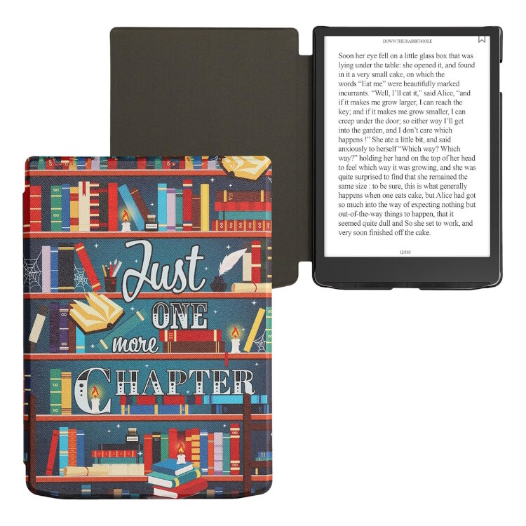 Обкладинка kwmobile Flip для PocketBook 743G InkPad 4/743C InkPad Color 2/743K3 InkPad Color 3 (Library Motto) Обкладинка kwmobile Flip для PocketBook 743G InkPad 4/743C InkPad Color 2/743K3 InkPad Color 3 (Library Motto)